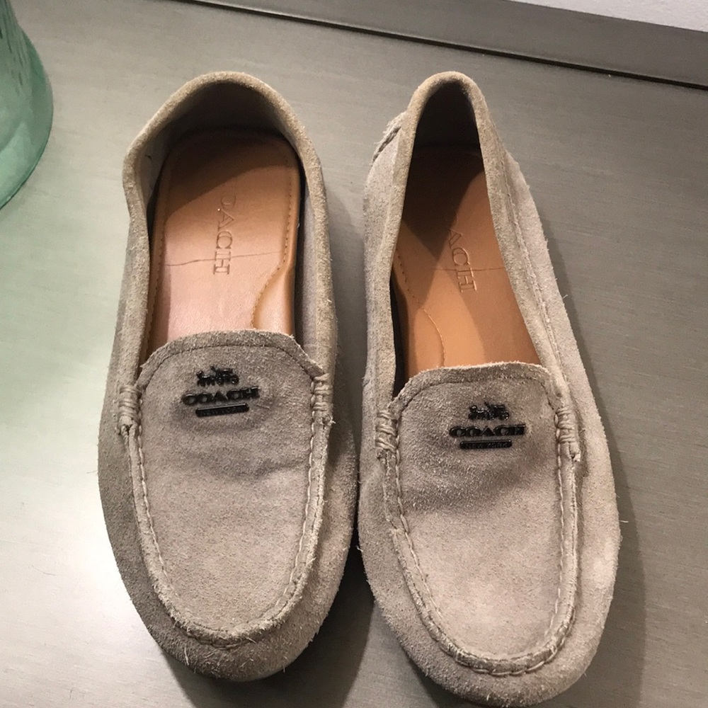 Coach suede flats/loafers